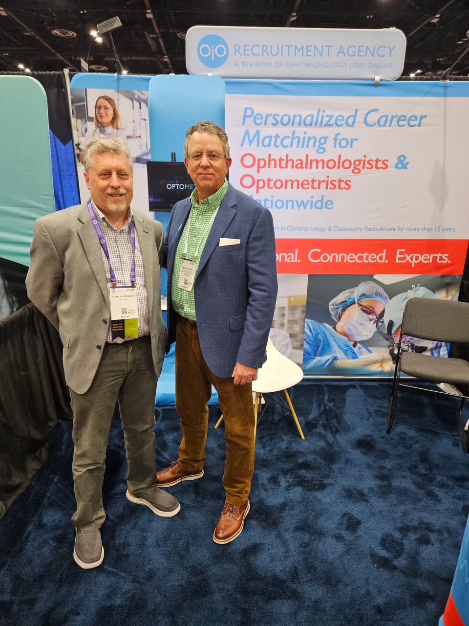 AAO 2025 -Drew Caldwell of OjO Recruitment Agency andnd Dr. Stan Pletcher